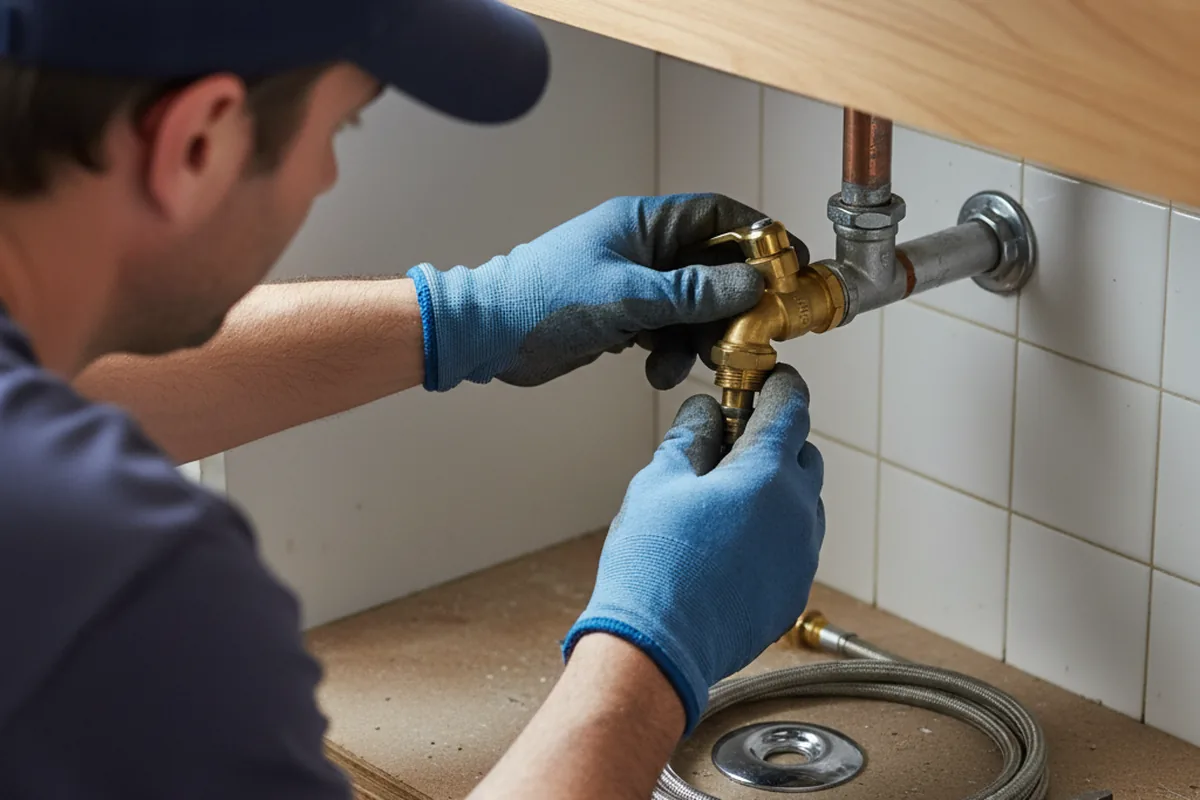 Shutoff valve and fitting work during Emergency Plumbing in Bear Mountain